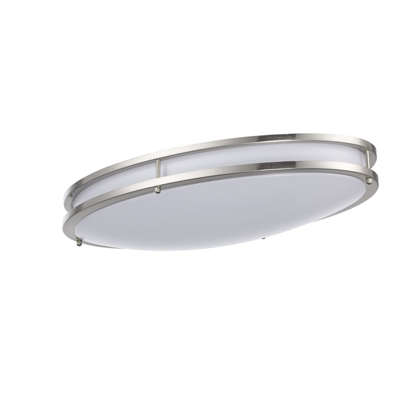 Tavian Saturn 24" LED Flush Mount in Brushed Nickel