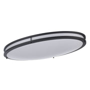 Tavian 32" Oval LED Flush Mount in Black
