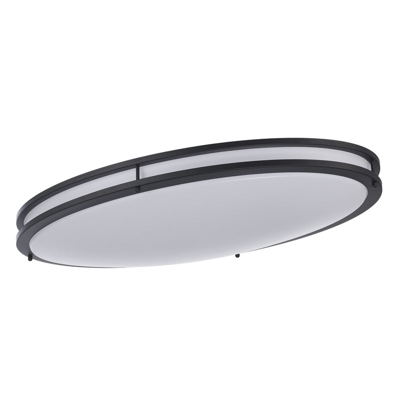 Tavian 32" Oval LED Flush Mount in Black