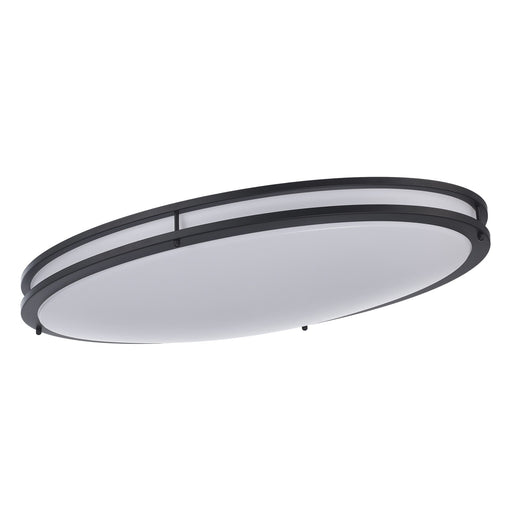 Tavian 32" Oval LED Flush Mount in Black