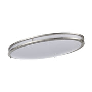 Tavian 32" Oval LED Flush Mount in Brushed Nickel