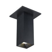 Rowland 5" Square LED Flush Mount in Black