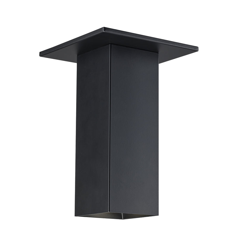 Rowland 5" Square LED Flush Mount in Black