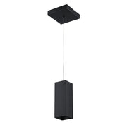 Rowland 5" Square LED Mini Pendant in Black