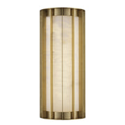 Winnie 14" LED Alabaster Wall Sconce in Antique Gold