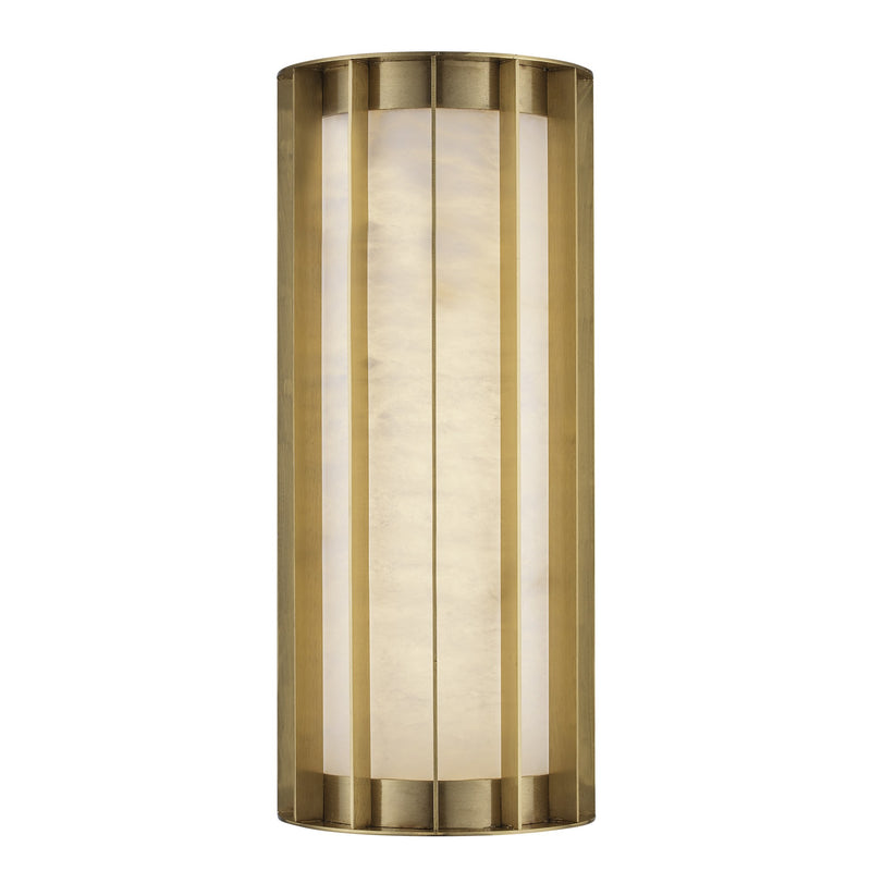 Winnie 14" LED Alabaster Wall Sconce in Antique Gold