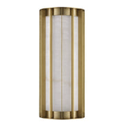 Winnie 14" LED Alabaster Wall Sconce in Antique Gold