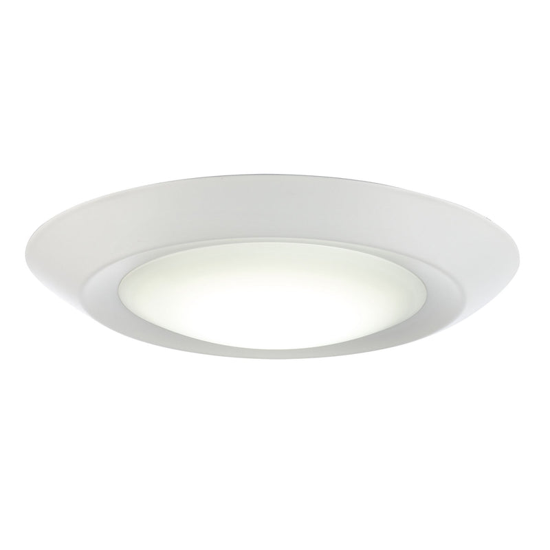 Vanowen Too 7.5" Slim LED Disk Light with White Acrylic Lens in White