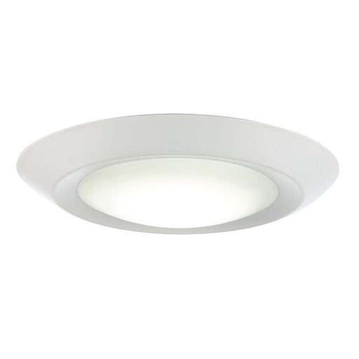 Vanowen Too 7.5" Slim LED Disk Light with White Acrylic Lens in White