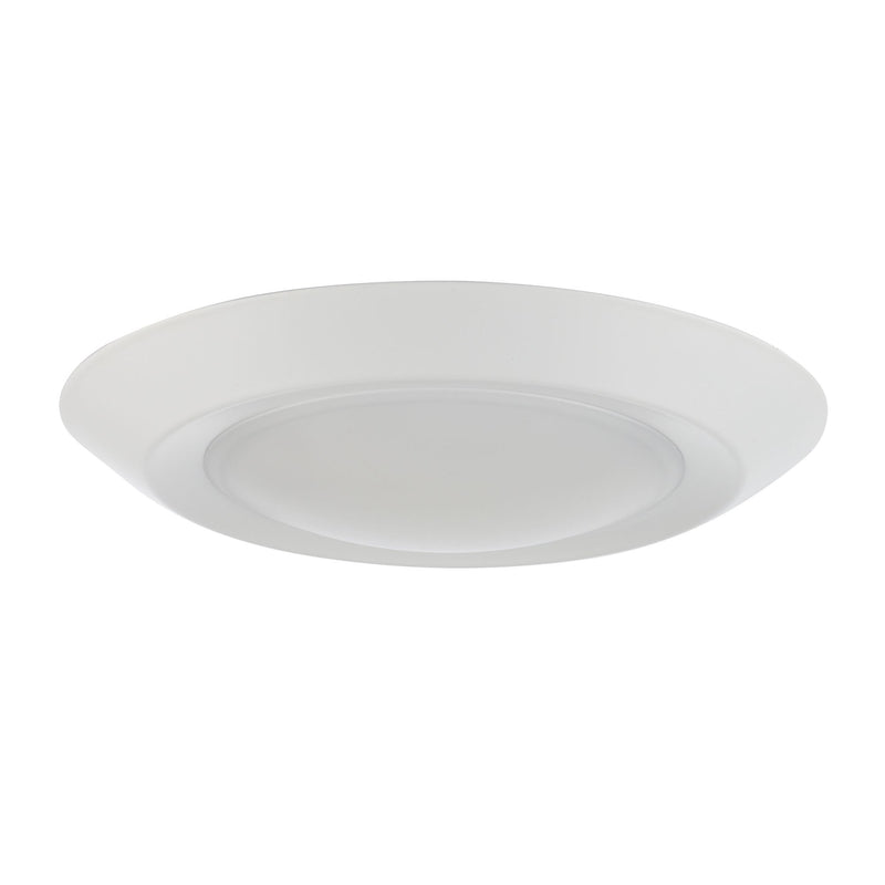 Vanowen Too 7.5" Slim LED Disk Light with White Acrylic Lens in White