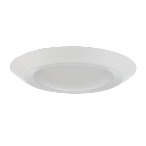 Vanowen Too 7.5" Slim LED Disk Light with White Acrylic Lens in White
