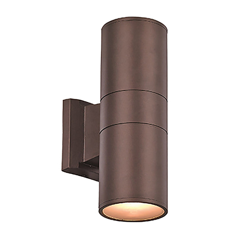 Compact 10" LED Outdoor Wall Light in Bronze
