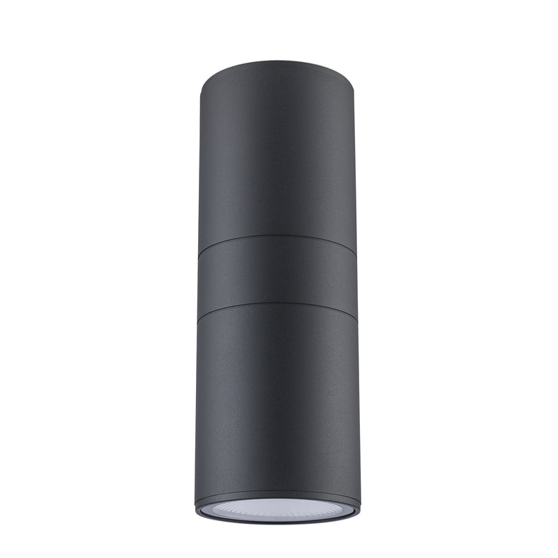 Compact 12" LED Outdoor Wall Light in Black