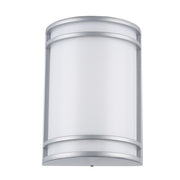 Zorand 10" LED Outdoor Wall Light in Silver