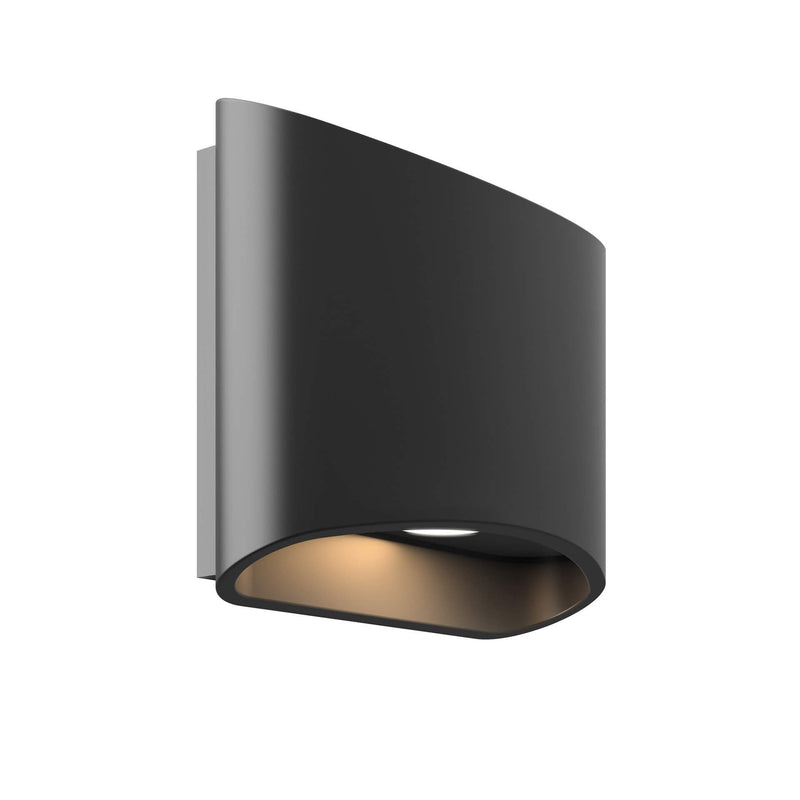 Harlow 7" Outdoor Wall Sconce in Black