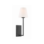 Lena 1 Light 6" Sconce in Black Forged
