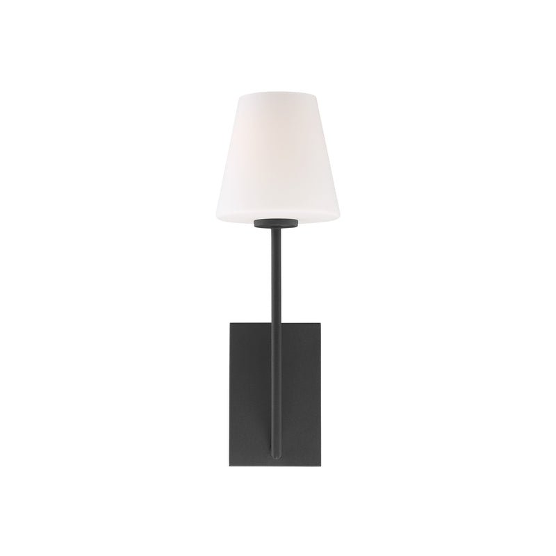Lena 1 Light 6" Sconce in Black Forged