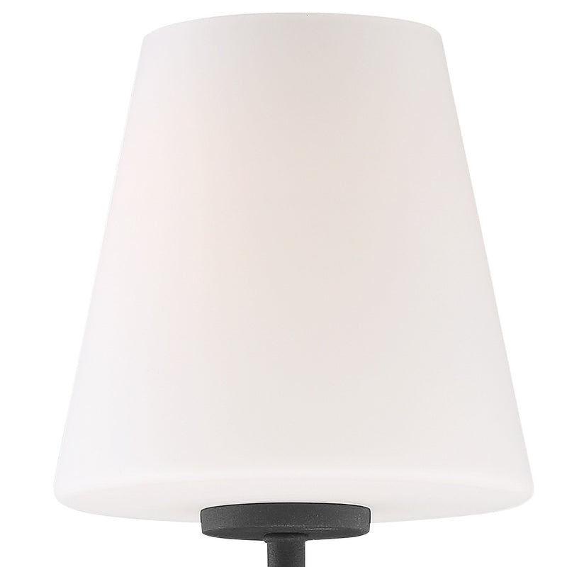 Lena 1 Light 6" Sconce in Black Forged