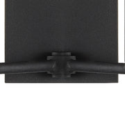 Lena 2 Light 10" Sconce in Black Forged