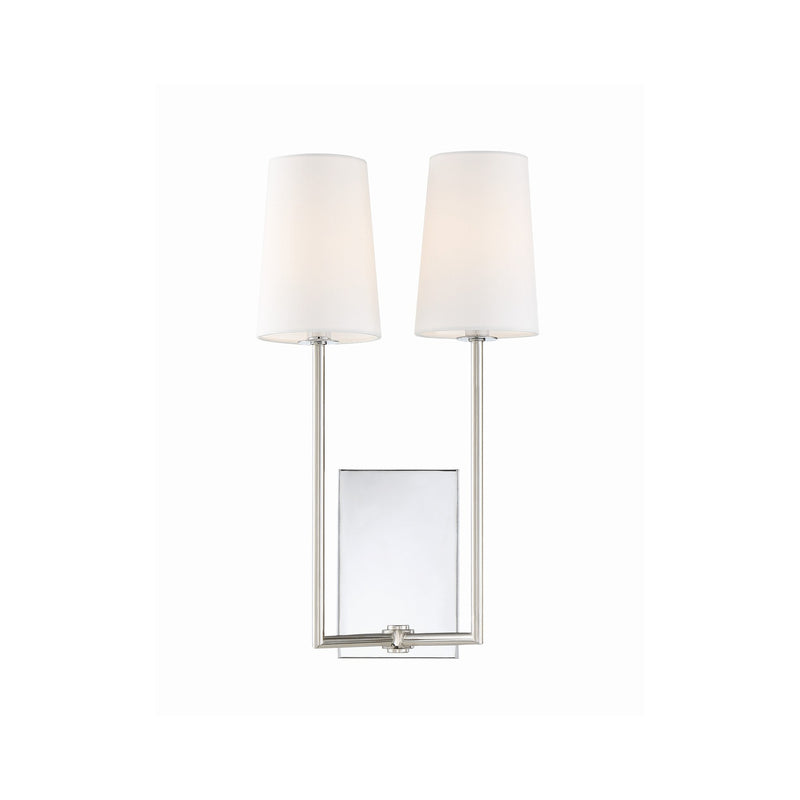 Lena 2 Light 10" Sconce in Polished Chrome