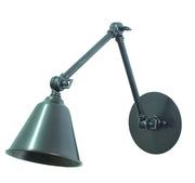 Library Light Adjustable LED Swing Arm Wall Lamp in Oil Rubbed Bronze