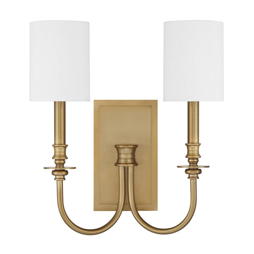 Lloyd 2 Light 14.5" Sconce in Aged Brass