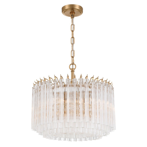 Lofton 5 Light 18" Pendant in Aged Brass