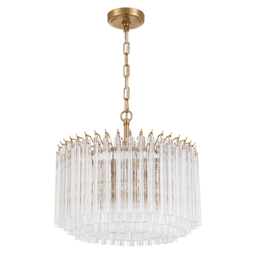 Lofton 5 Light 18" Pendant in Aged Brass