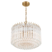 Lofton 5 Light 18" Pendant in Aged Brass
