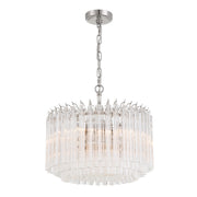 Lofton 5 Light 18" Pendant in Polished Nickel