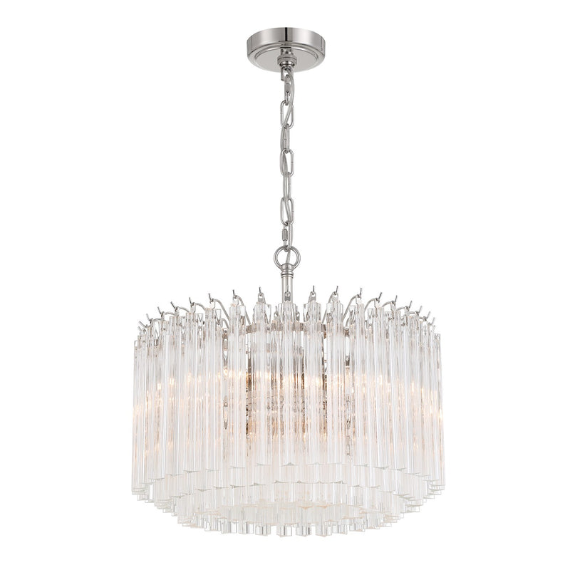 Lofton 5 Light 18" Pendant in Polished Nickel