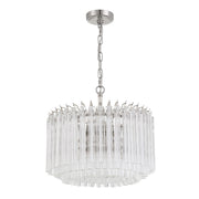 Lofton 5 Light 18" Pendant in Polished Nickel