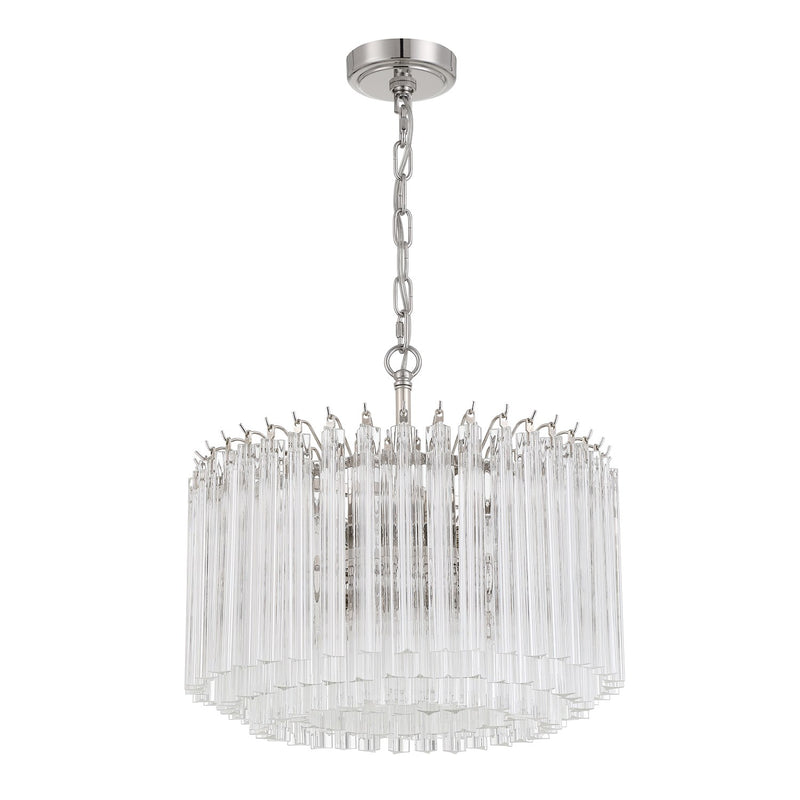 Lofton 5 Light 18" Pendant in Polished Nickel