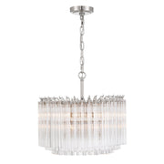 Lofton 5 Light 18" Pendant in Polished Nickel