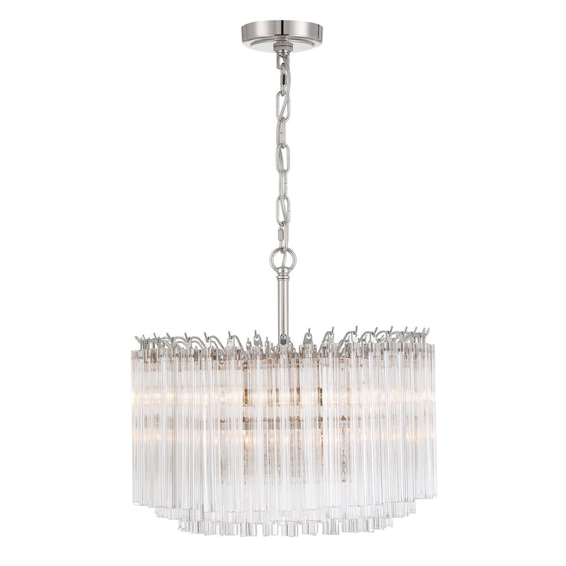 Lofton 5 Light 18" Pendant in Polished Nickel