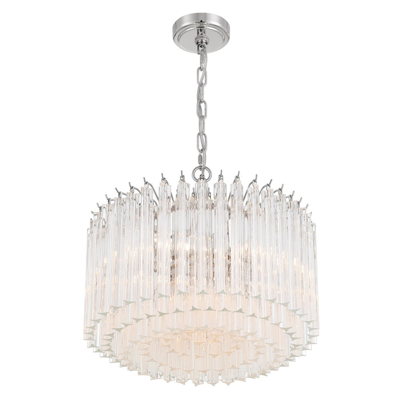 Lofton 5 Light 18" Pendant in Polished Nickel