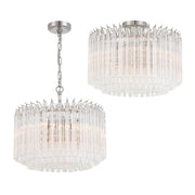 Lofton 5 Light 18" Pendant in Polished Nickel