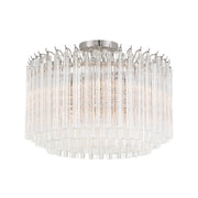 Lofton 5 Light 18" Semi Flush Mount in Polished Nickel