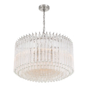Lofton 7 Light 24" Pendant in Polished Nickel
