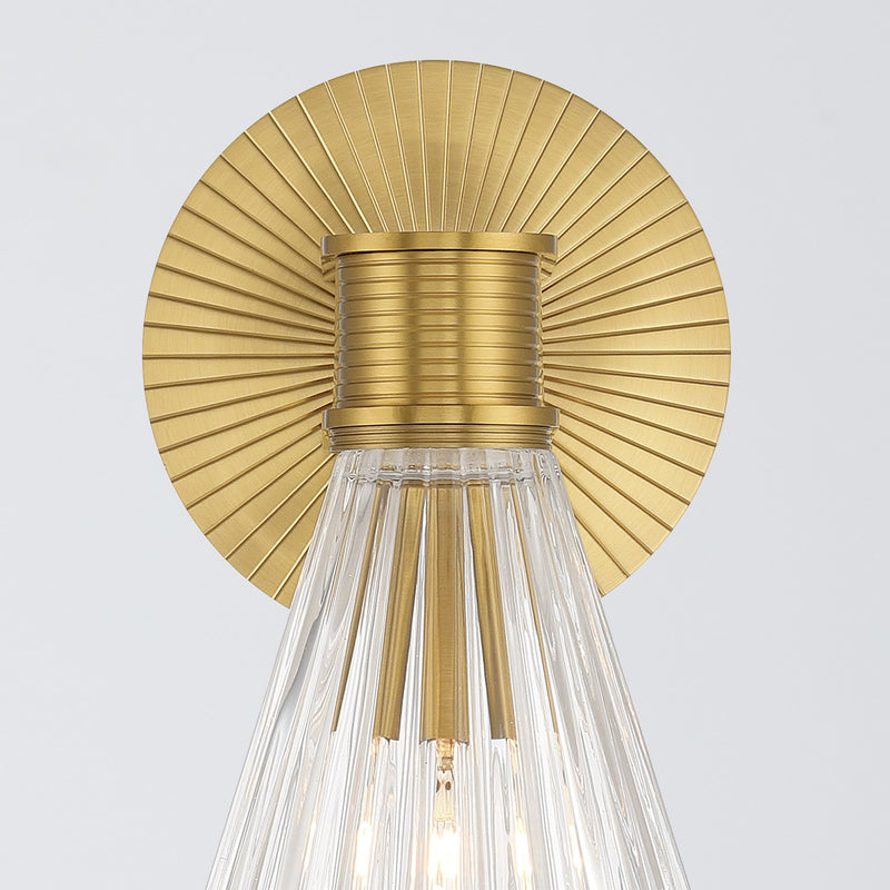 Lotus 1 Light 5.5" Sconce in Luxe Gold