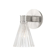 Lotus 1 Light 5.5" Sconce in Polished Nickel