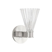 Lotus 1 Light 5.5" Sconce in Polished Nickel