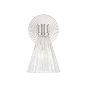 Lotus 1 Light 5.5" Sconce in Polished Nickel
