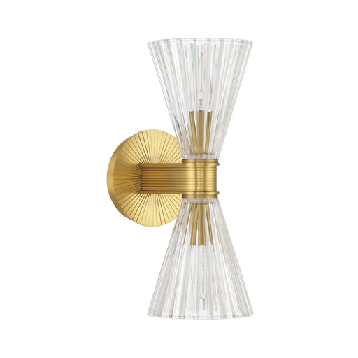 Lotus 2 Light 5.5" Sconce in Luxe Gold
