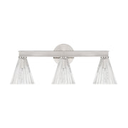 Lotus 3 Light 23.5" Bathroom Vanity in Polished Nickel