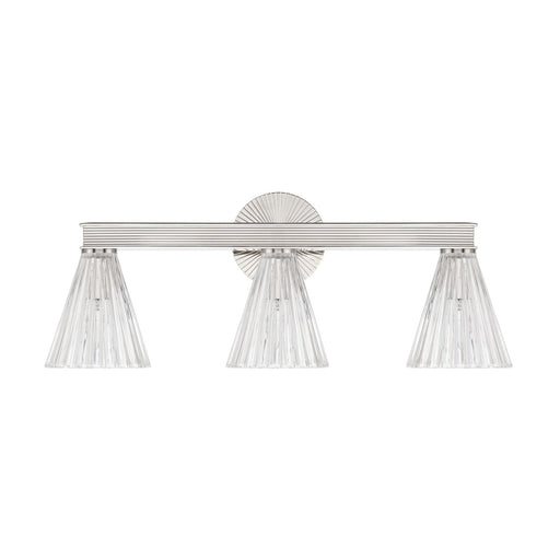 Lotus 3 Light 23.5" Bathroom Vanity in Polished Nickel