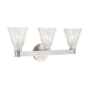 Lotus 3 Light 23.5" Bathroom Vanity in Polished Nickel