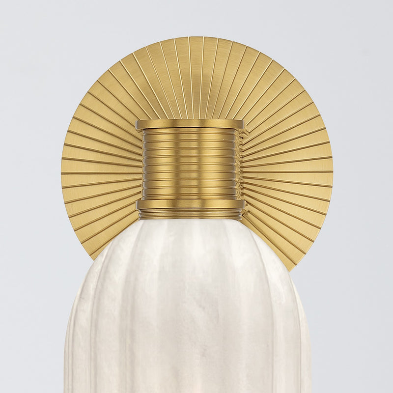 Lotus 1 Light 5" Sconce in Luxe Gold