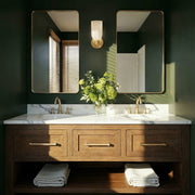 Lotus 1 Light 5" Sconce in Luxe Gold in a room setting