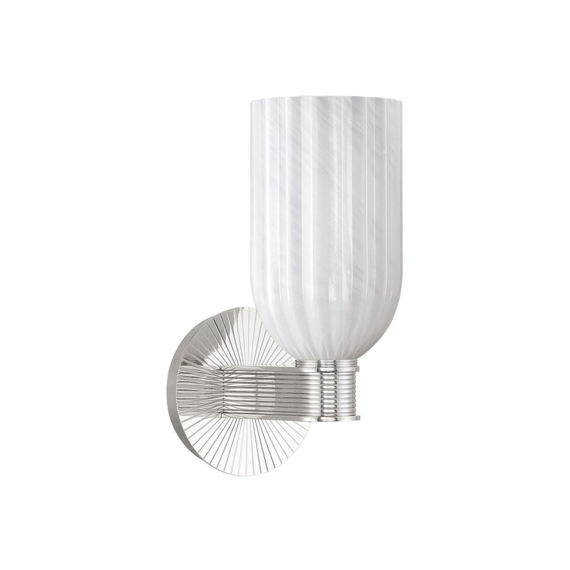 Lotus 1 Light 5" Sconce in Polished Nickel